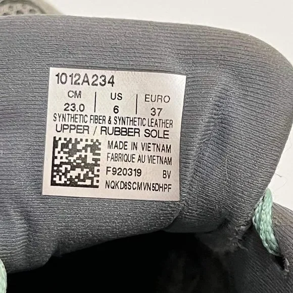 Asics Womens Gel Contend 5 1012A234 Gray Lace Up Low Top Running Shoes Size 6 - Picture 8 of 8